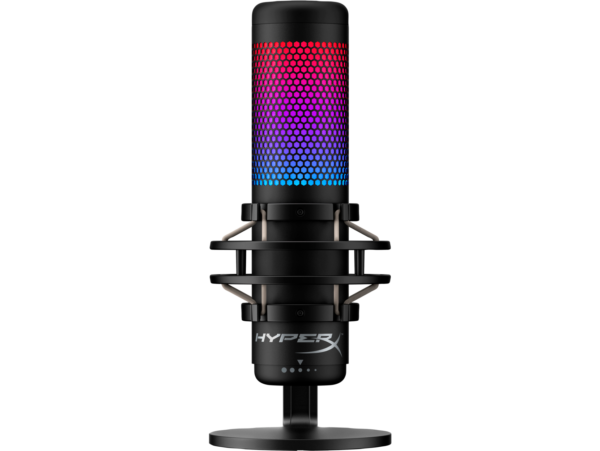 HyperX QuadCast S: Micrófono USB (Negro-Gris) - Iluminación RGB